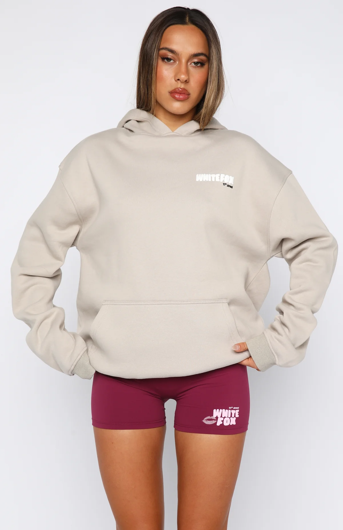 11th Street She's So Lucky Oversized Hoodie Moon Kiss - Image 2