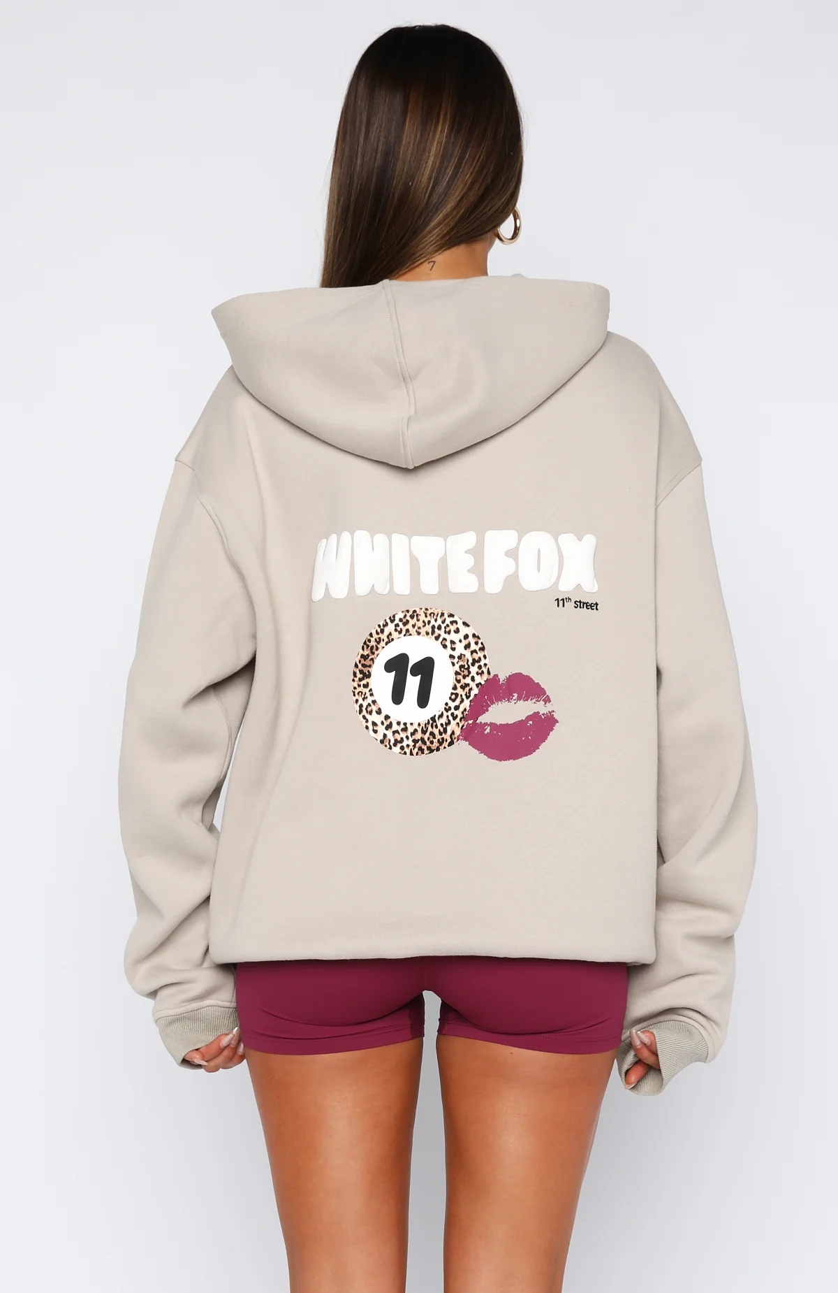 11th Street She's So Lucky Oversized Hoodie Moon Kiss - Image 4