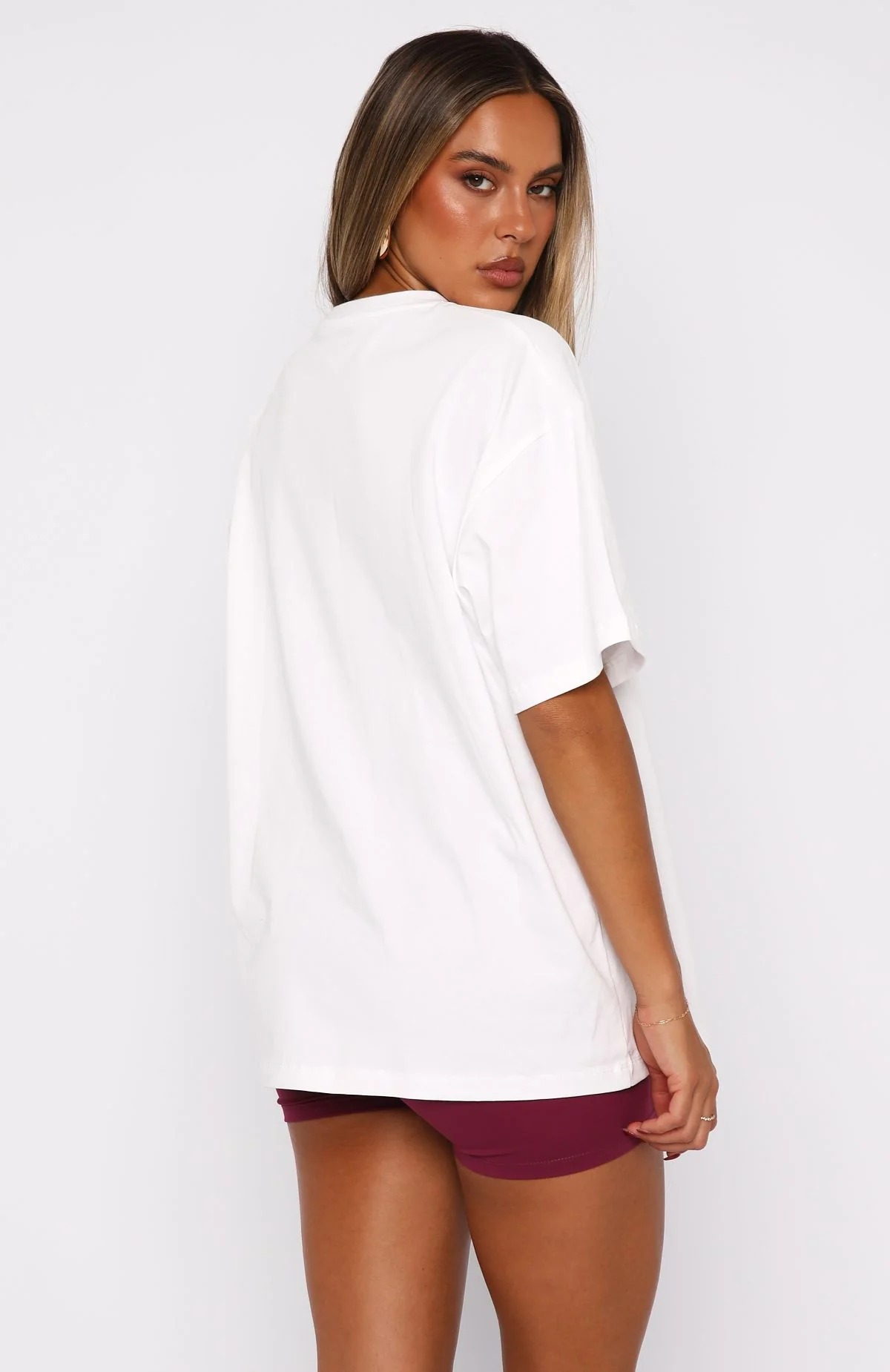 11th Street She's So Lucky Oversized Tee Leopard Splice - Image 4