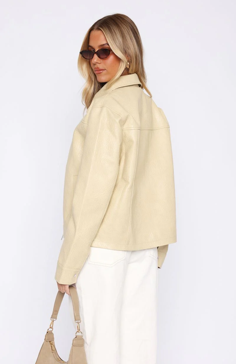 Cool City Life PU Jacket Blonde - Image 4