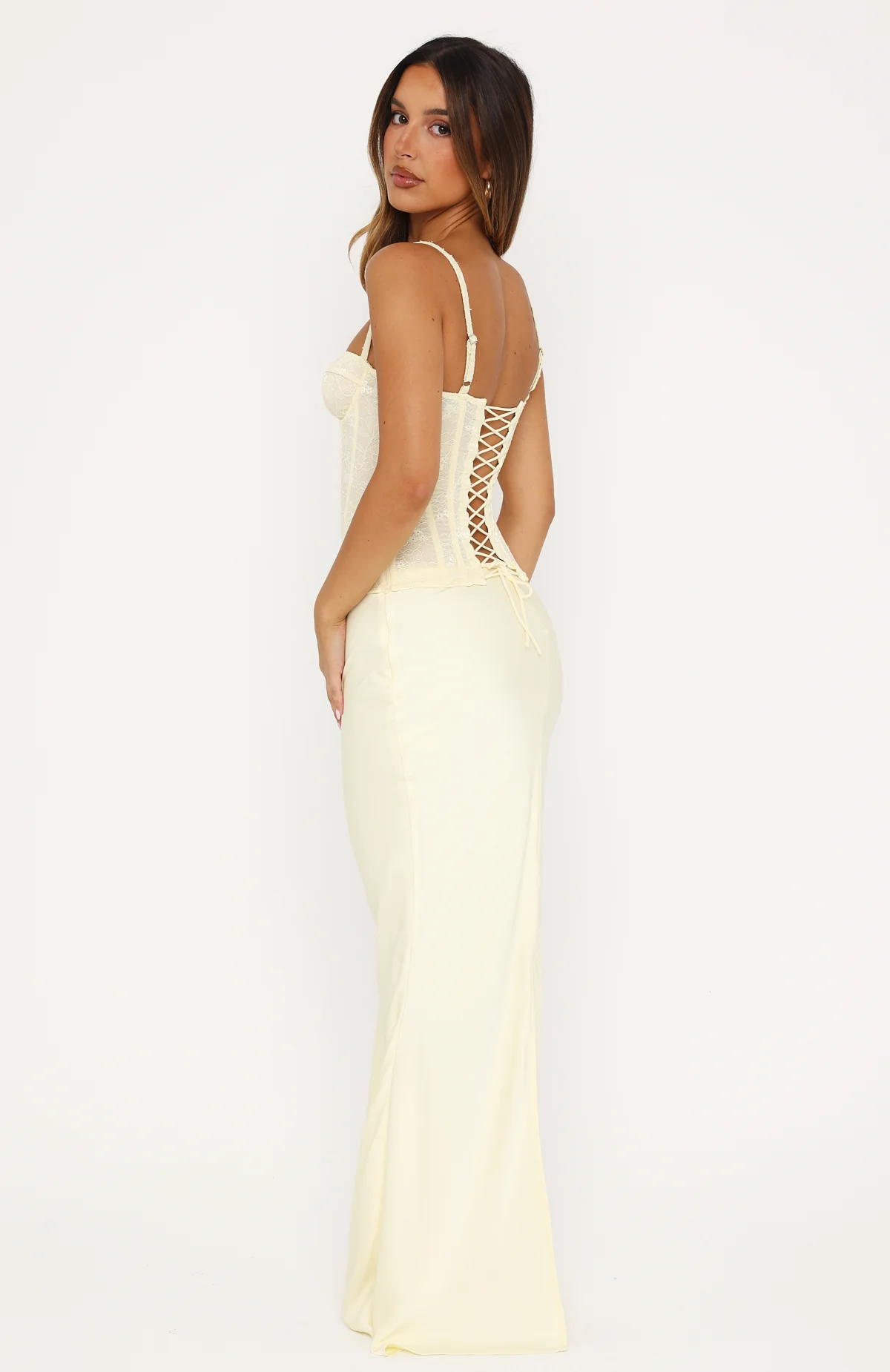 Forever Starts Now Maxi Skirt Lemon - Image 4