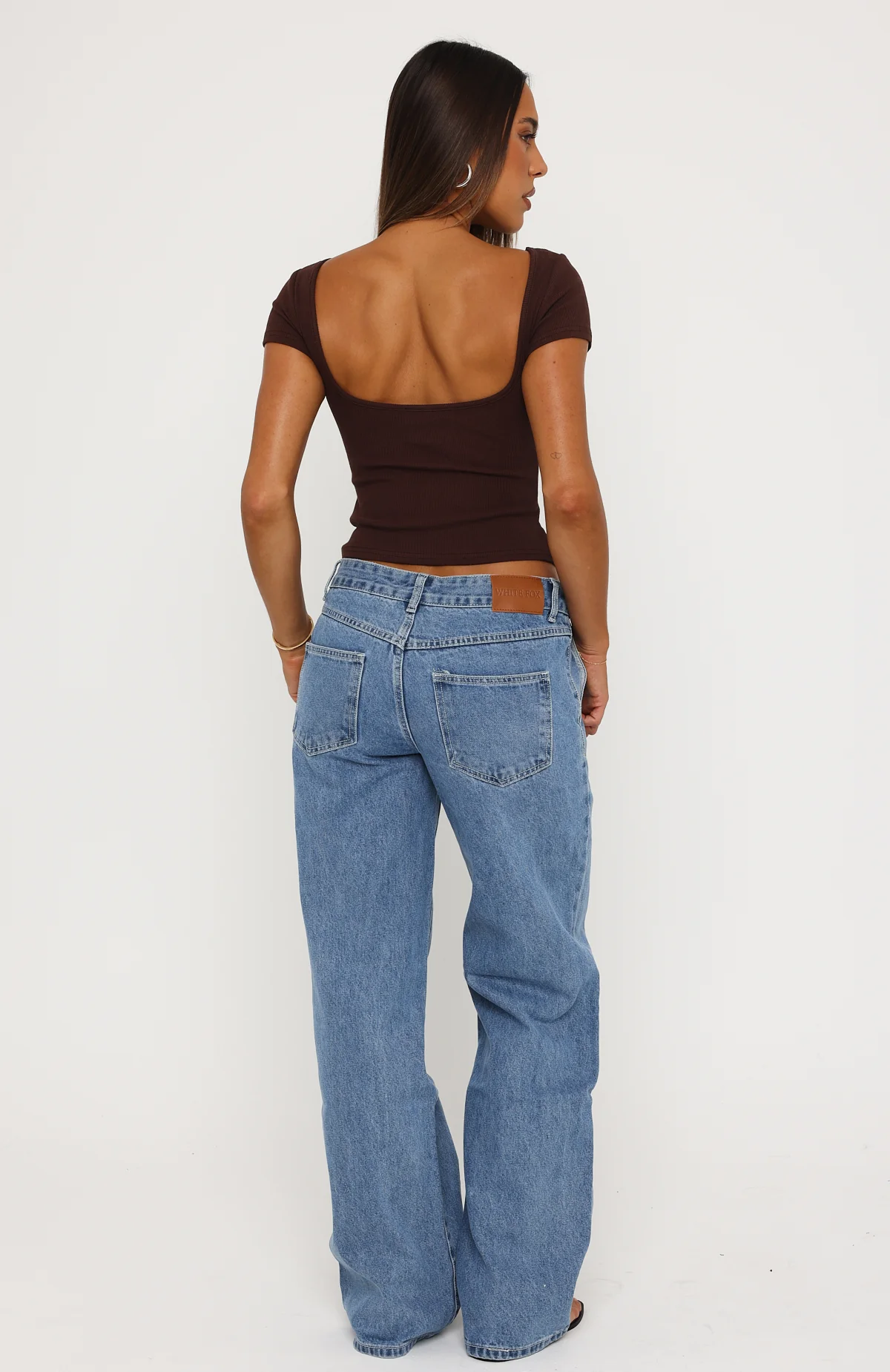Jealous Side Low Rise Wide Leg Jeans Vintage Blue - Image 4