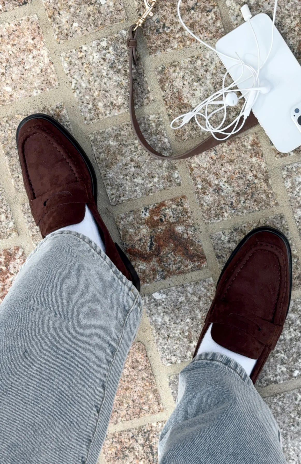 Judson Loafers Chocolate Faux Suede - Image 2