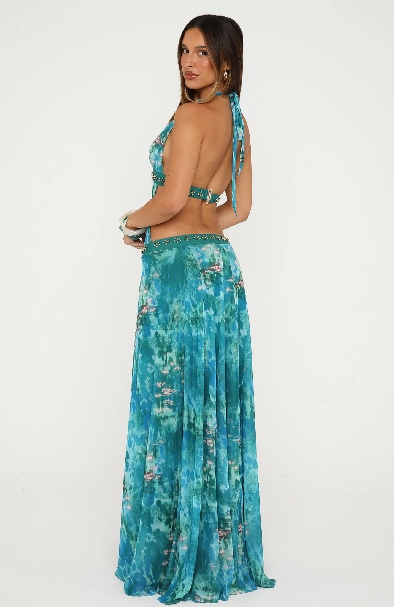 Lights Camera Action Maxi Dress Crystal Tide - Image 5