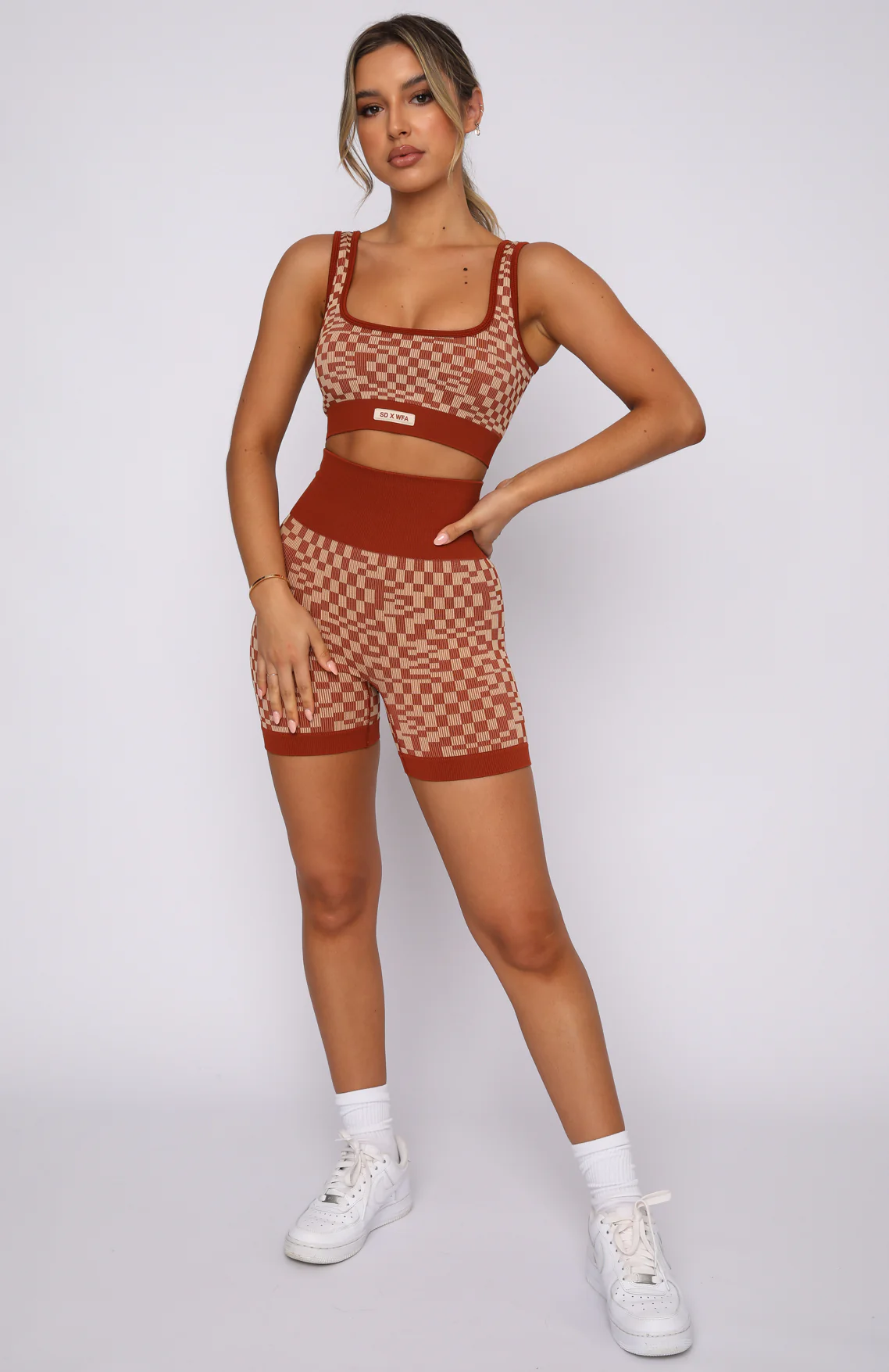 Mojave Seamless Sports Bra Burnt Clay Mirage - Image 5