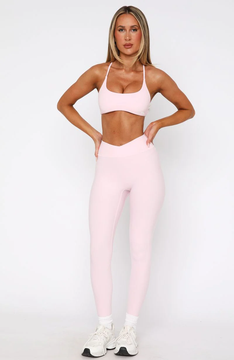 Ready Set Go Cross Front Leggings Ballet Pink - Image 2