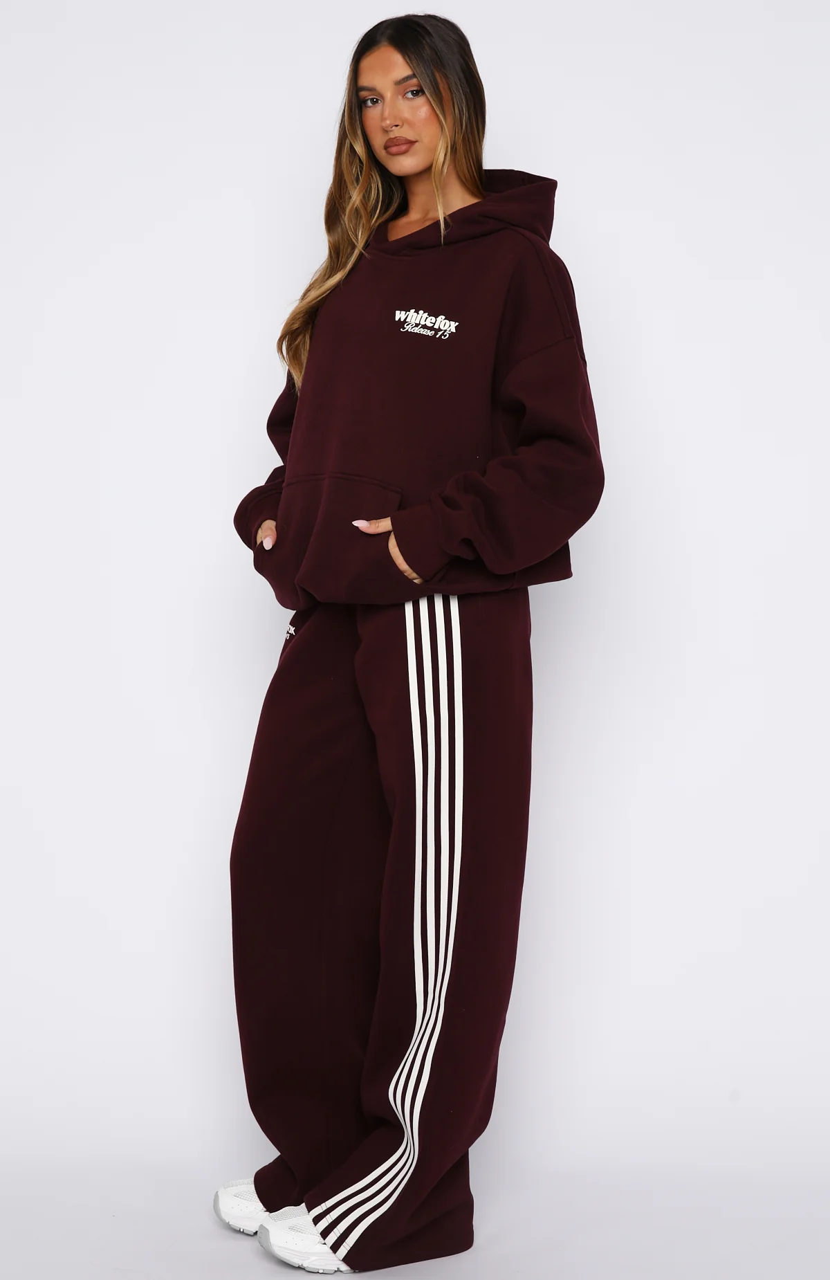 Release 15 Asalia Wide Leg Sweatpants Plum - Image 3