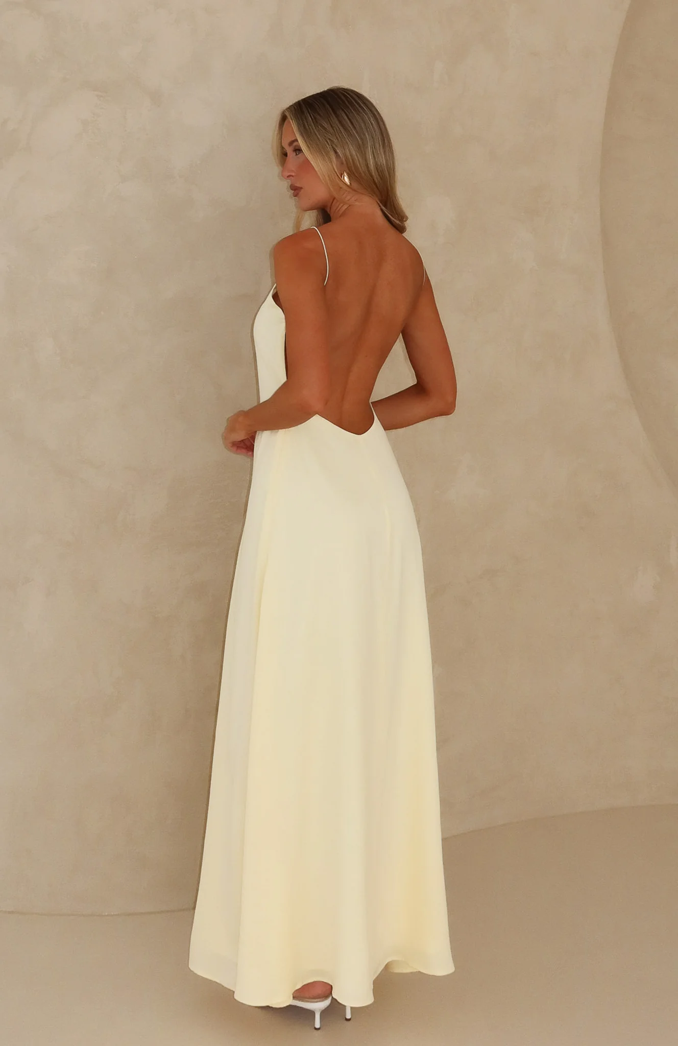 So Lovely Maxi Dress Lemon