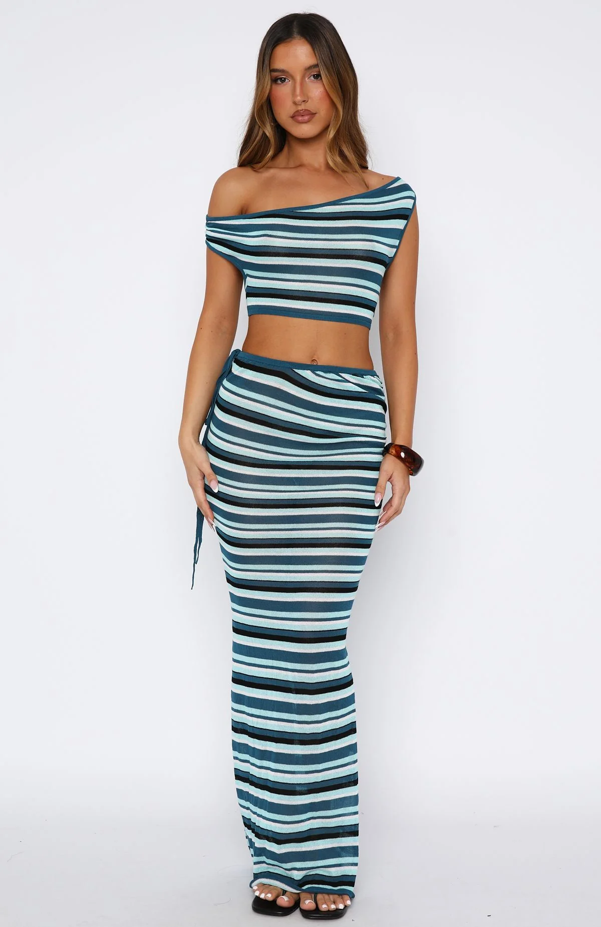 Some Where Beyond Knit Top Blue Horizon - Image 5