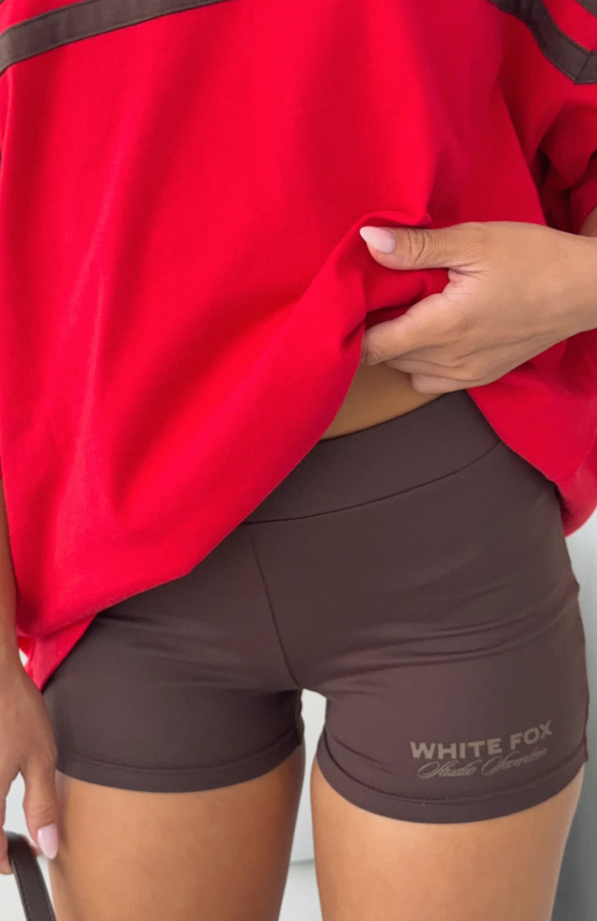 Studio 17 Lila Booty Bike Shorts Chocolate - Image 2