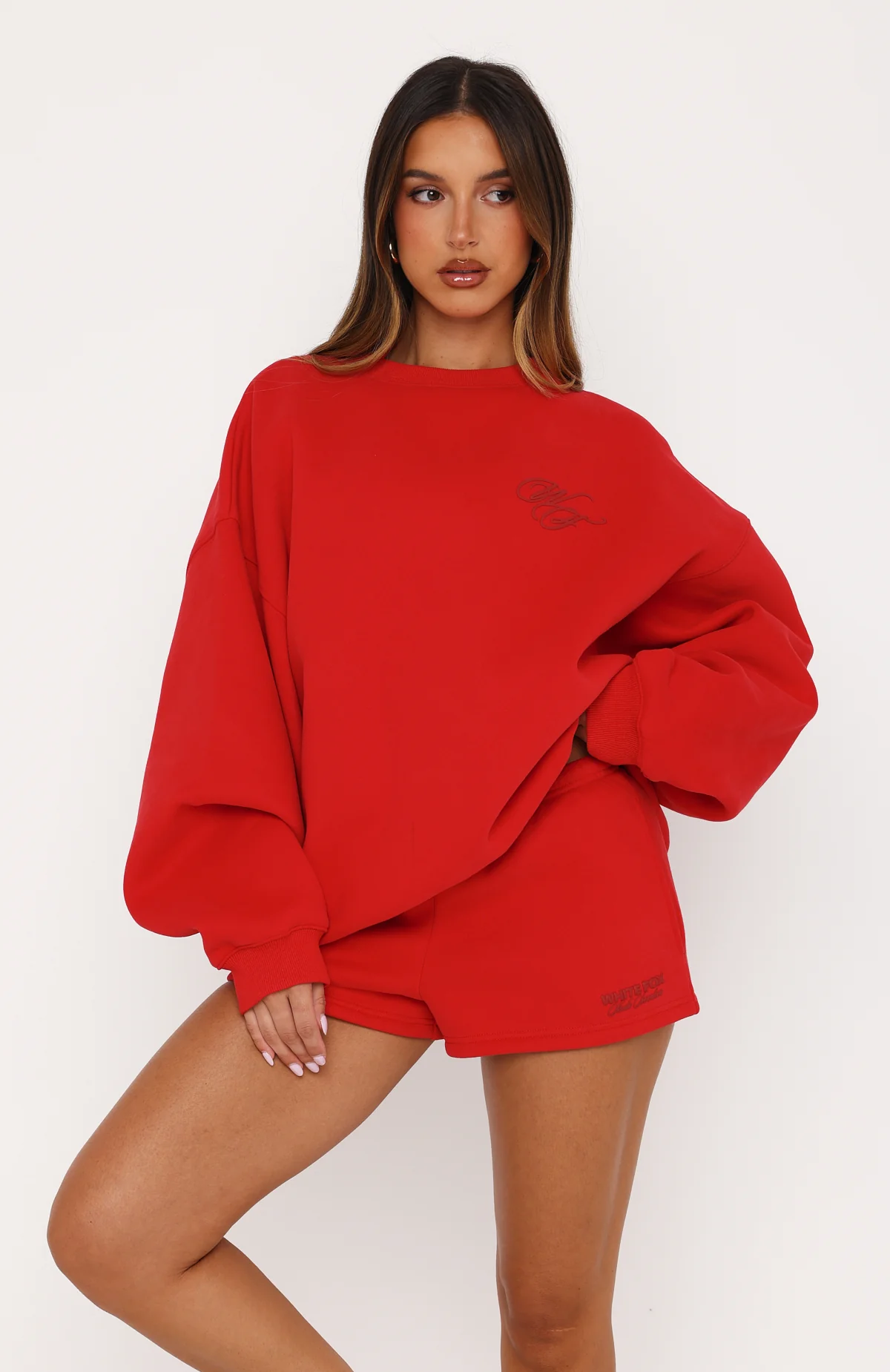 Studio 17 Raven Lounge Shorts Red - Image 2