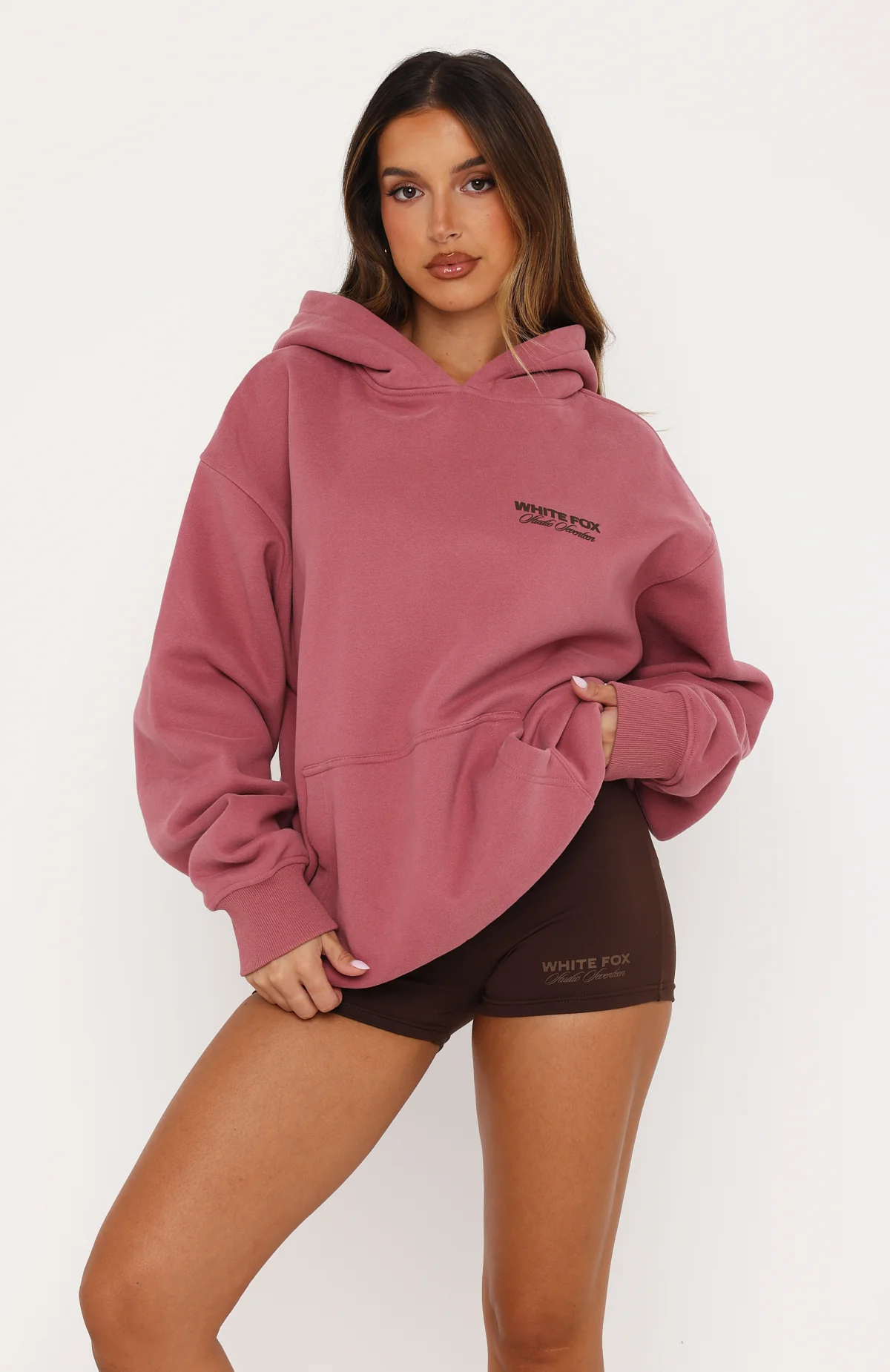 Studio 17 Tallulah Oversized Hoodie Dusty Plum - Image 2