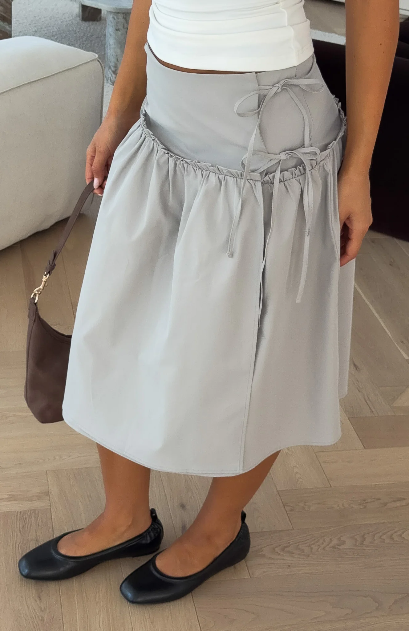 Sweet Chaos Midi Skirt Dove - Image 6