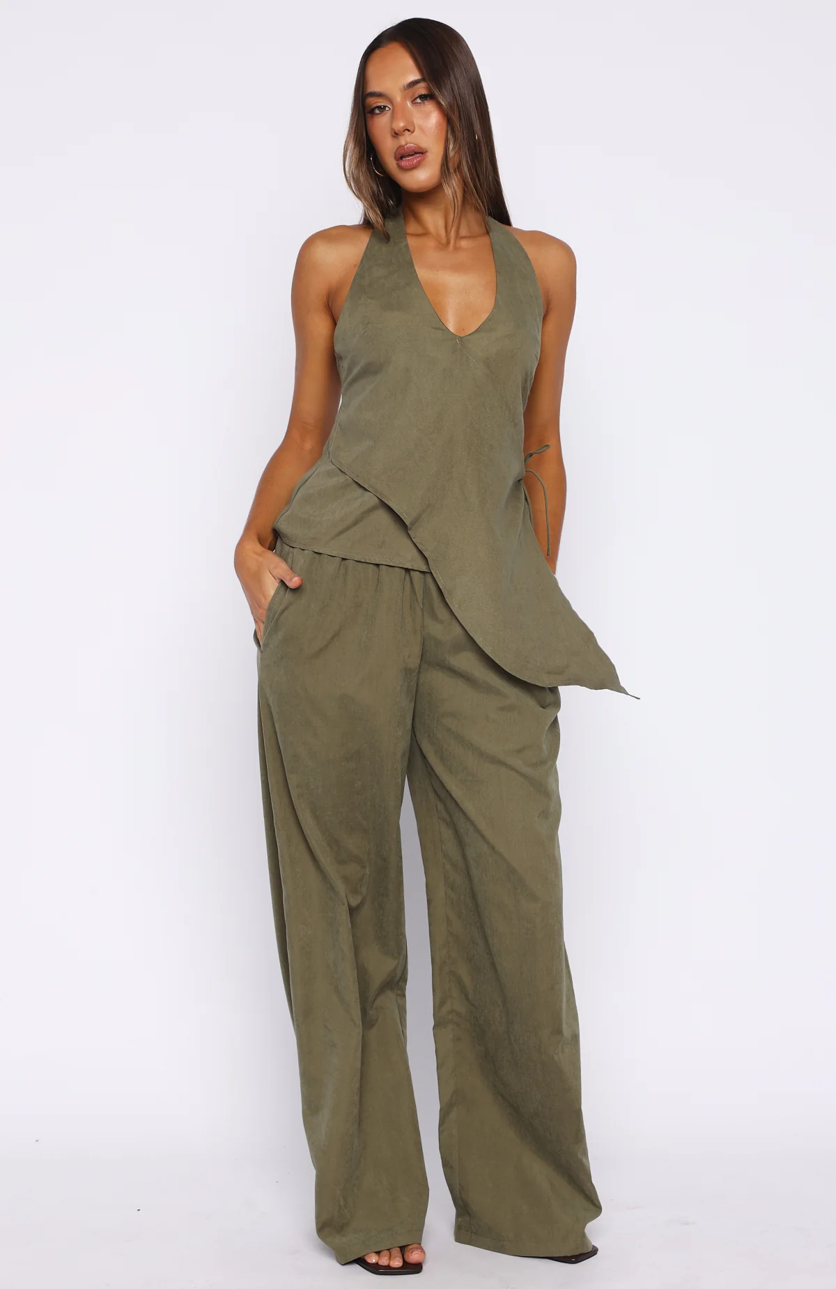 Take A Stance Pants Olive - Image 2