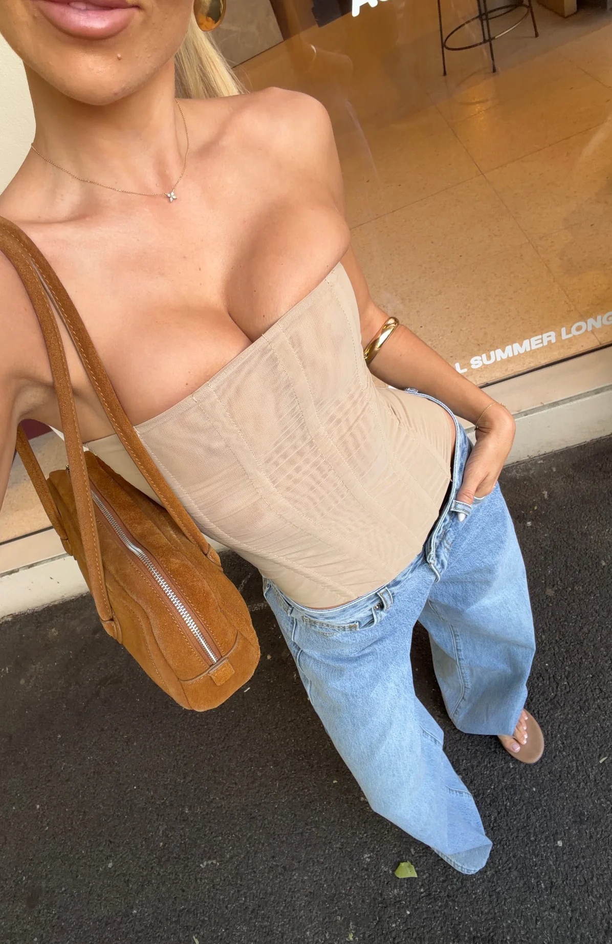 Tell Me A Secret Strapless Bustier Nude - Image 10