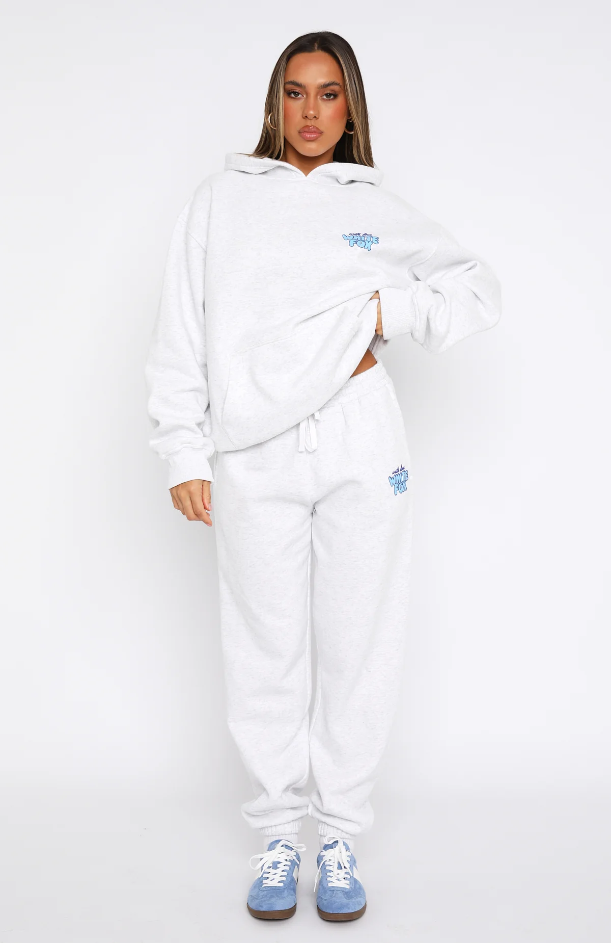 With Love Always Sweatpants Grey Marle - Image 3